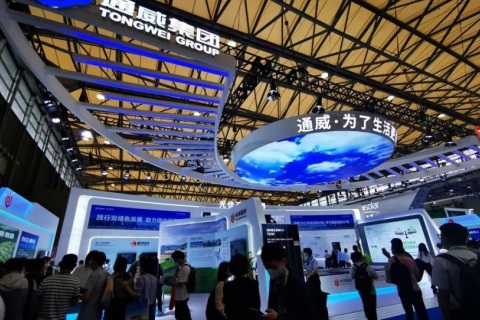 上海太阳能光伏与智慧能源大会暨展览会SNEC展会现场图片