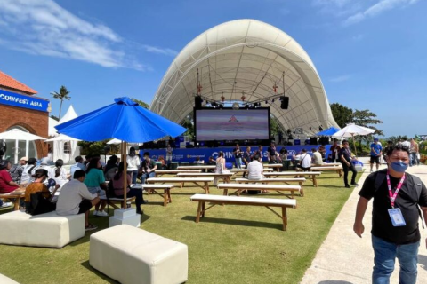 印尼巴厘岛亚洲加密货币节展会现场图片