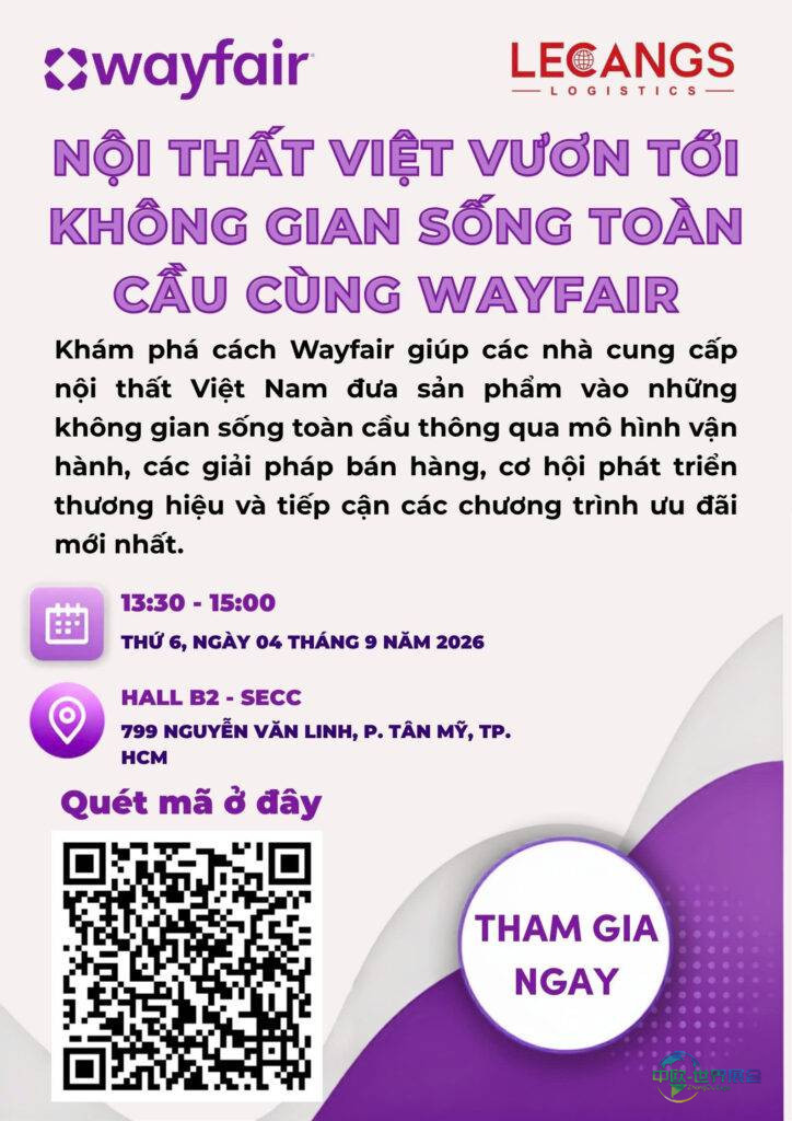 Wayfair研讨会在VIFA ASEAN 2026等你来，越南胡志明国际东盟家具及手工艺品配件辅料展